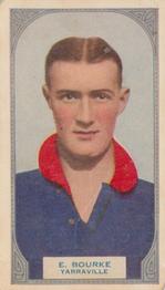 1933 Hoadley's Victorian Footballers #67 Edward Bourke Front